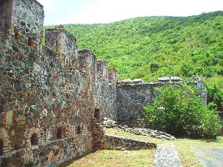 Virgin Island History annaberg fortress wall