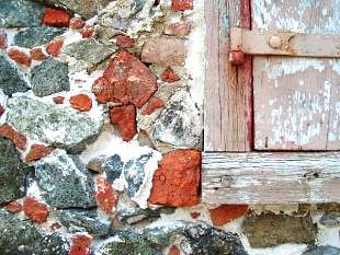 Virgin Island History stone wall window corner charlotte am